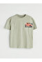 Esvab • Modern & Distinctive Zero Roba Collar Printed Combed Cotton Boys' T-Shirt - 2