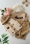 My Little One's Cicileri Bear Poncho Detailed Inflatable Vest Baby Boy 3-Piece Set - Brown - 2