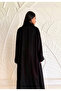 Women's Two Colour Reversible Abaya - Black and White - 4