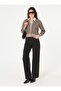 Mink Striped Knitwear Cardigan - Mink -