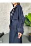 Premium Oversize Denim Trench Coat - 4