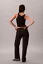 Women's High-Waist Straight-Leg Jeans - Black - 3