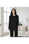 Women's Front Stone-Embellished Self-Patterned Zero-Collar Blouse