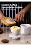 Marble Butter Keeper 4.25" White Handmade French Butter Crock for Kitchen Counter and Home Decor - 3