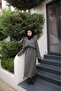 Extra Oversize Knitwear Dress with Braided Hair - 7