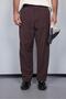 Men's Baggy Fit Fabric Trousers Brown - 3