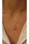 Gold Colored Enamel Stitchh Model Steel Necklace - 2