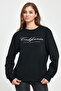 Women's Crew Neck Comfortable Fit 3 Thread Thick California Printed Sweatshirt Spr24Swk28 - 2
