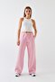 Oversize Unisex Sweatpants Pink – 3 Thread Ribbed, Wide Leg, with Pockets, Modern Comfortable Fit - 6
