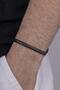 Italian Chain Black Men's Steel Bracelet