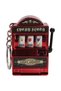 Breloc Model Slot Machine, Mecanism Functional, 4x6 cm, Plastic, Rosu