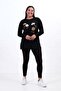 Women's Plus Size Crystal Fabric Crew Neck Floral Embroidered Slit Hijab Tunic - 3