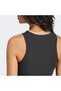 Essentials Ribbed Kadın Siyah Crop Top - 6
