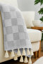 MULTI PURPOSE THROW - CHECKERED DESIGN - 3