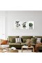 Set of 3 Boho Green Wall Art Prints - 2