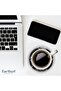 Marble Coasters Set with Holder 3.5" Black Zebra – 6 Round Stone Drink Coasters for Table & Kitchen - 7