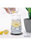 Marble Coasters Set with Holder 3.5" Black Zebra – 6 Round Stone Drink Coasters for Table & Kitchen - 3