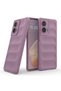 Buffer Case with Microfiber for Motorola Moto G85, Flexible TPU, Purple