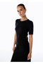 Extrafine Merino Wool Blend Black Knitwear Top - 4