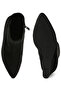 Women Microfiber Wedge Sock Boots in Black - 4