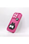 Protective Case for Apple iPhone 13 Pro Max, Camera Protection, Animated Character, Magenta - 5