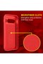 Buffer Case with Microfiber for Google Pixel 9 Pro XL, Flexible TPU, Red - 4