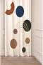 Patterned Geometric Striped Authentic Special Design Digital Printed (Single Panel) Stylish Modern Background Curtain