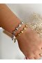 Inlaid Heart Steel Bracelet - 4