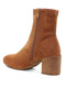 Women Rhinestones Embellished Block Heel Boots in Tan - 3