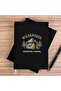 Mountain Camping Black Unlined Canvas Notebook