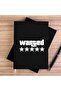 Wanted White Black Unlined Canvas Notebook