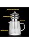 Glass Tea Pot, Borosilicate Glass Tea Kettle for Loose Leaf Tea, Transparent Teapot with Stain - 7