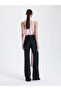 Black Straight Cut Trousers - 4