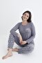 790-31 Women's Button-Down Collar Long Sleeve Pajama Set