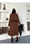 Women's Belted Buttoned Oversize Trench Coat - 9