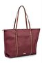 Women's Buzzy Fabric Striped Detail Handbag and Shoulder Bag