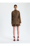 Tan Buckle Overshirt Jacket