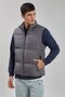 Men's Stand Collar Puffer Vest - Anthracite - 2
