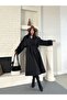Women's Belted Buttoned Oversize Trench Coat