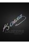 25 cm Hologram Color Ataturk Signature - Car Rear Window Foil Sticker