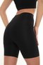 Women's High Waist, Slim-Looking, Non-marking Laser Cut Black Corset Shorts