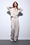 Beige Women's Hooded Sweatshirt - 2