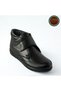 Women's Genuine Leather Fur Lined Cold and Water Resistant Orthopedic Rubber Sole Black Mother Boots - 4