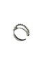 Adjustable Silver 925 Ring with Beads - 2