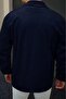 Linno Slim Fit Covered Double Pocket Corded Fabric Men's Velvet Shirt - 3