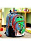 Boys' Primary School Orthopedic Dinosaur 3-Piece Bag Set with 3 Compartments, Water Bottle Compartment, Compartment for Lunch, and Pen Holder 576 - 2