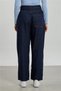 Women's Pleated Balloon Jean Pants - Navy Blue - 5