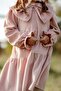 Girl's Dress with Big Bow on the Front Pink - 4