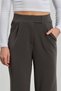 Women's Velcro Waist Trousers - Anthracite - 3