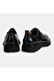 Men's Black Adjustable Buckle Leather Casual Shoes - 8
